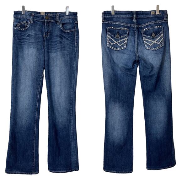 Kut from the Kloth Women's Jeans Bootcut Contrast Stitching Mid Rise Size 6 - Picture 6 of 6